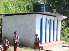 five roomed toilet block image